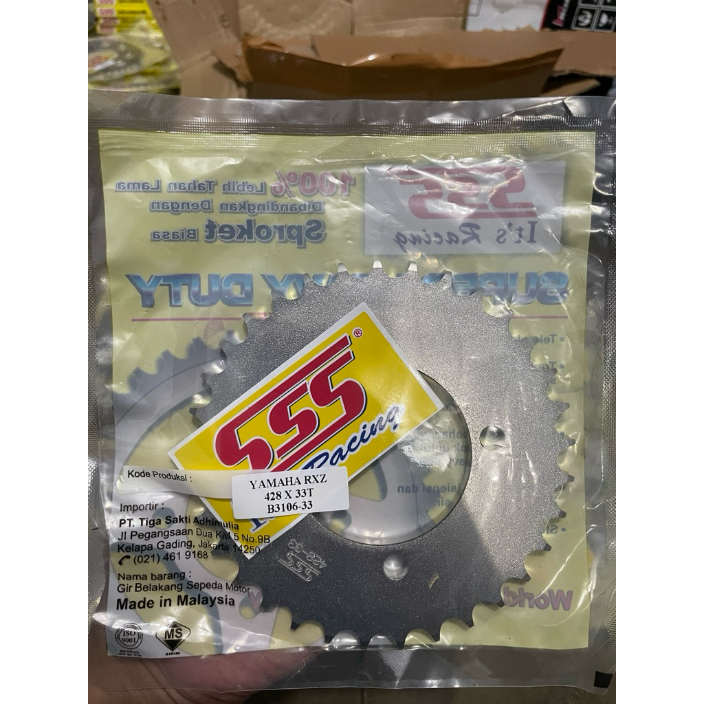 GIR BELAKANG SSS YAMAHA 428 MATA 31 32 33 34 35 36 37 38 39 GIR SSS YAMAHA RXKING FISR VEGA JUPITER 