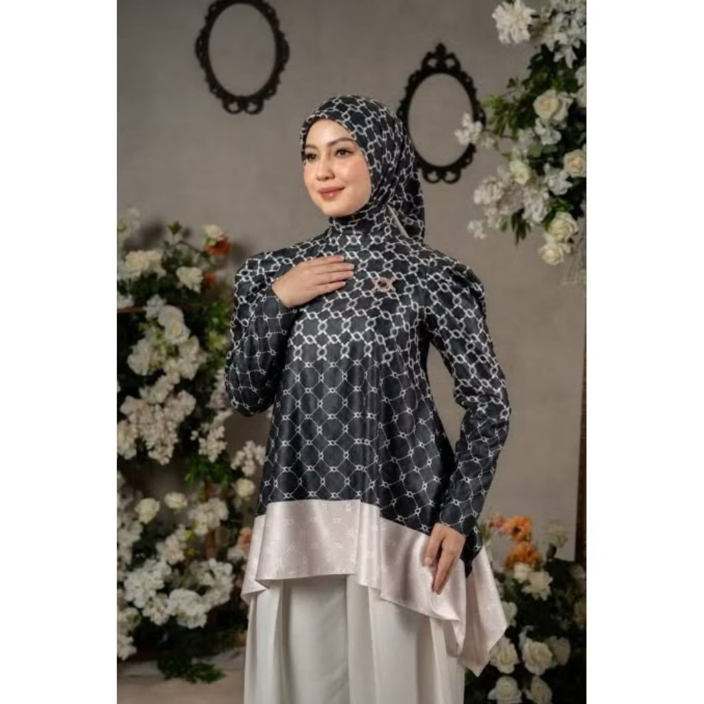 calya blouse wearing klamby hitam parfum