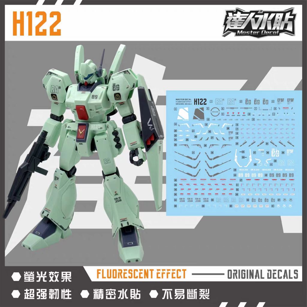 HG 1/144 RGM-89 JEGAN WATER DECAL MASTER DECAL
