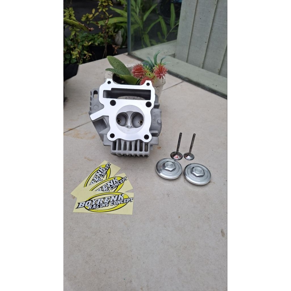 HEAD/KOP JUPITER-Z 5TN/5TP UKURAN KLEP 26/23 - 27/23 - 28/24 - 29/24 - 30/25 - BOYRENK RACING