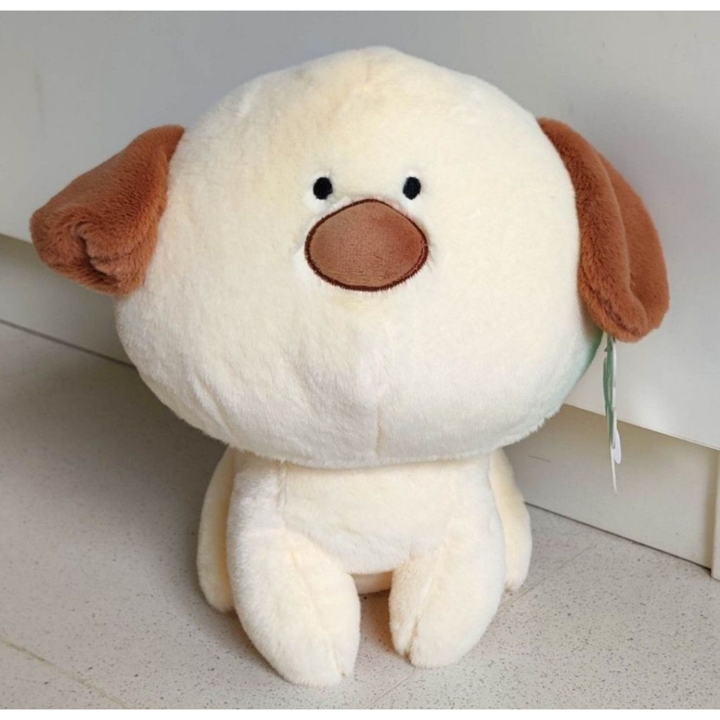 Boneka Anjing Cream Hidung Coklat Brand FunClow FunClaw Lembut Super halus