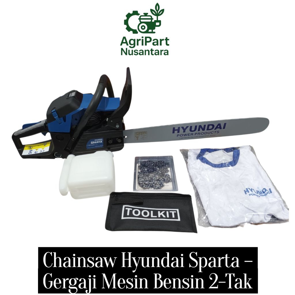 Chainsaw Hyundai Sparta – Gergaji Mesin Bensin 2-Tak