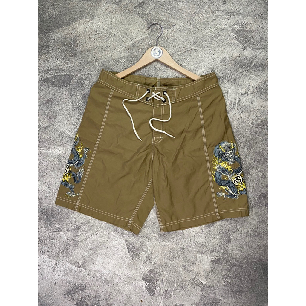 celana pendek surf STUSSY dragon vintage second