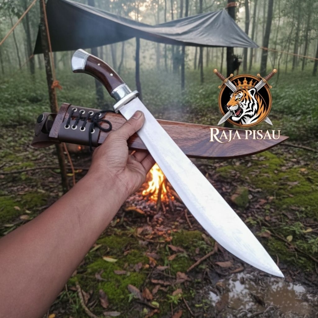 [RAJA PISAU] GOLOK BERKEBUN SEMBELIH MULTIFUNGSI BAJA PER SIAP PAKAI SIAP TERABAS GOLTEB GOLSEM ELMA