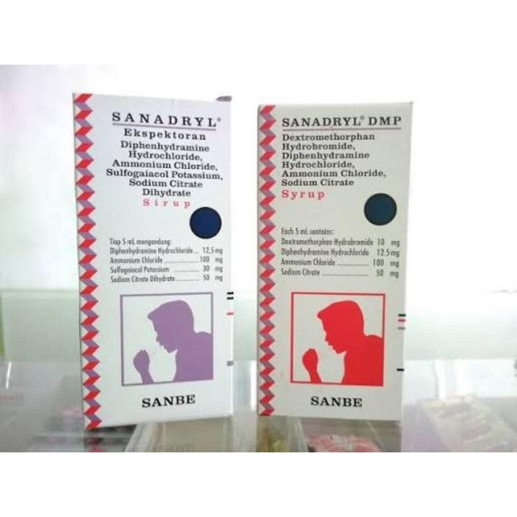 Sanadryl Obat Batuk Berdahak dan Kering