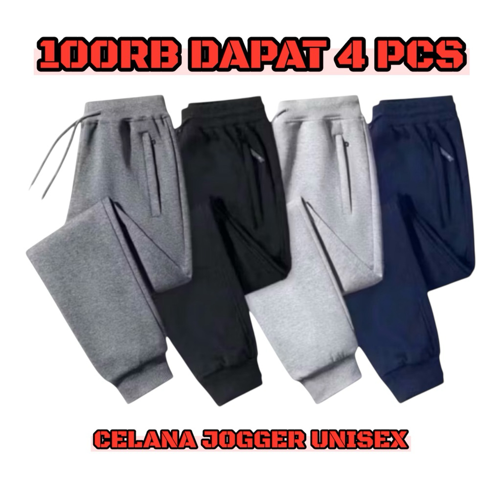 Celana Jogger Panjang pria wanita Training trening trining terening Jogger Gym olahraga jumbo style 