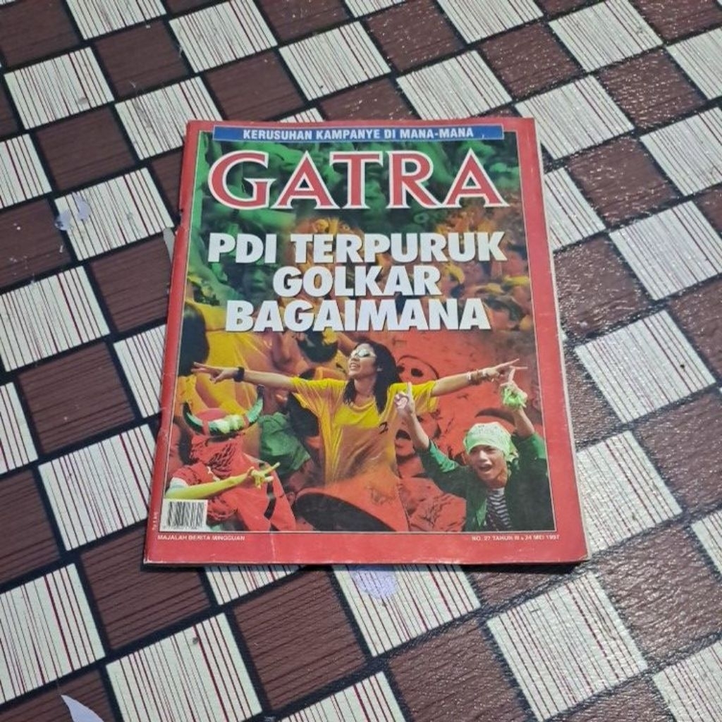 Preloved Majalah Gatra No 27 Tahun 1997 PDI Terpuruk Golkar Bagaimana