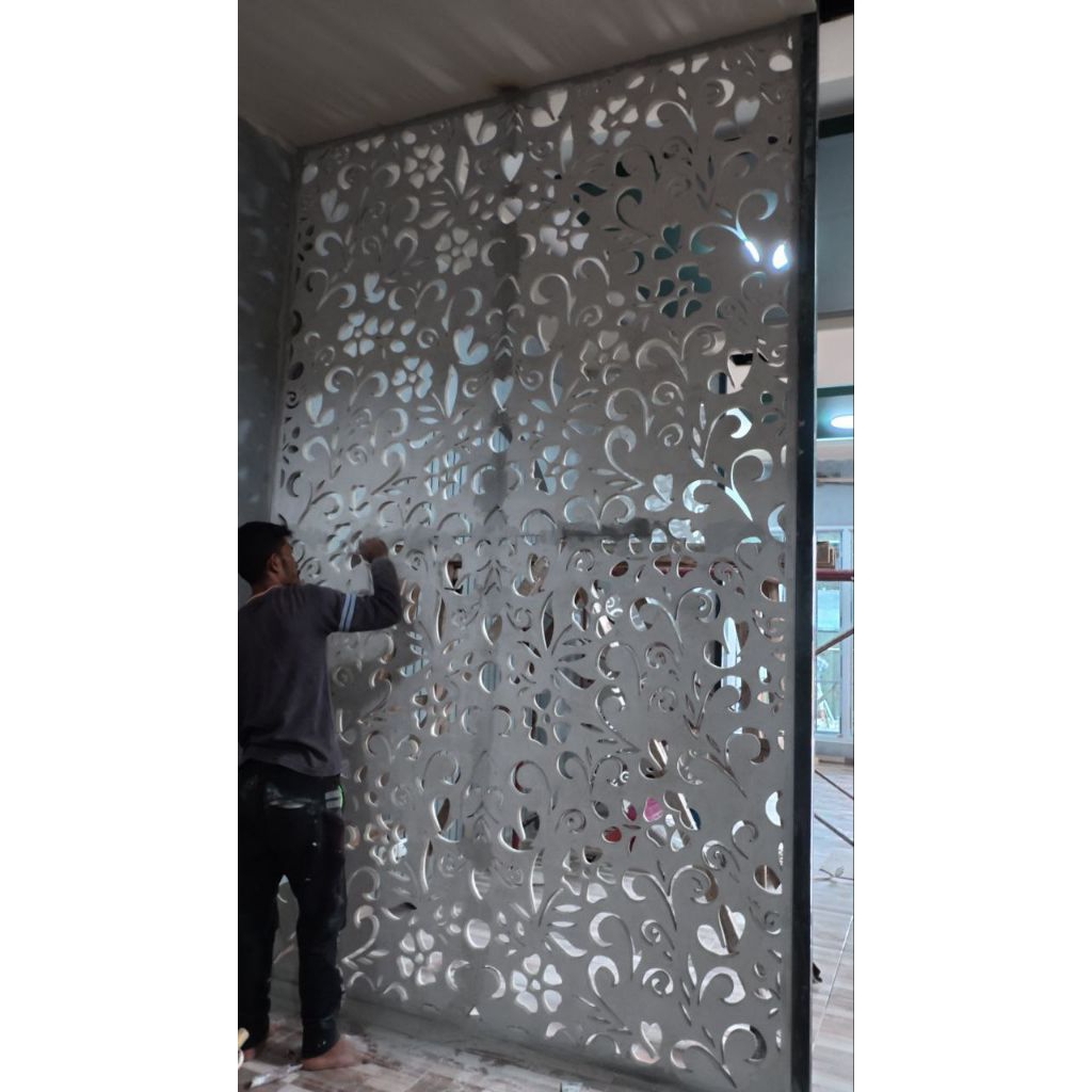 Dinding grc krawangan untuk outdoor bekasi , anti air dan tahan cuaca