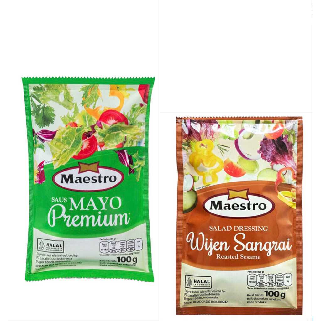 Maestro Mayones & Wijen Sangrai  Sachet 100g
