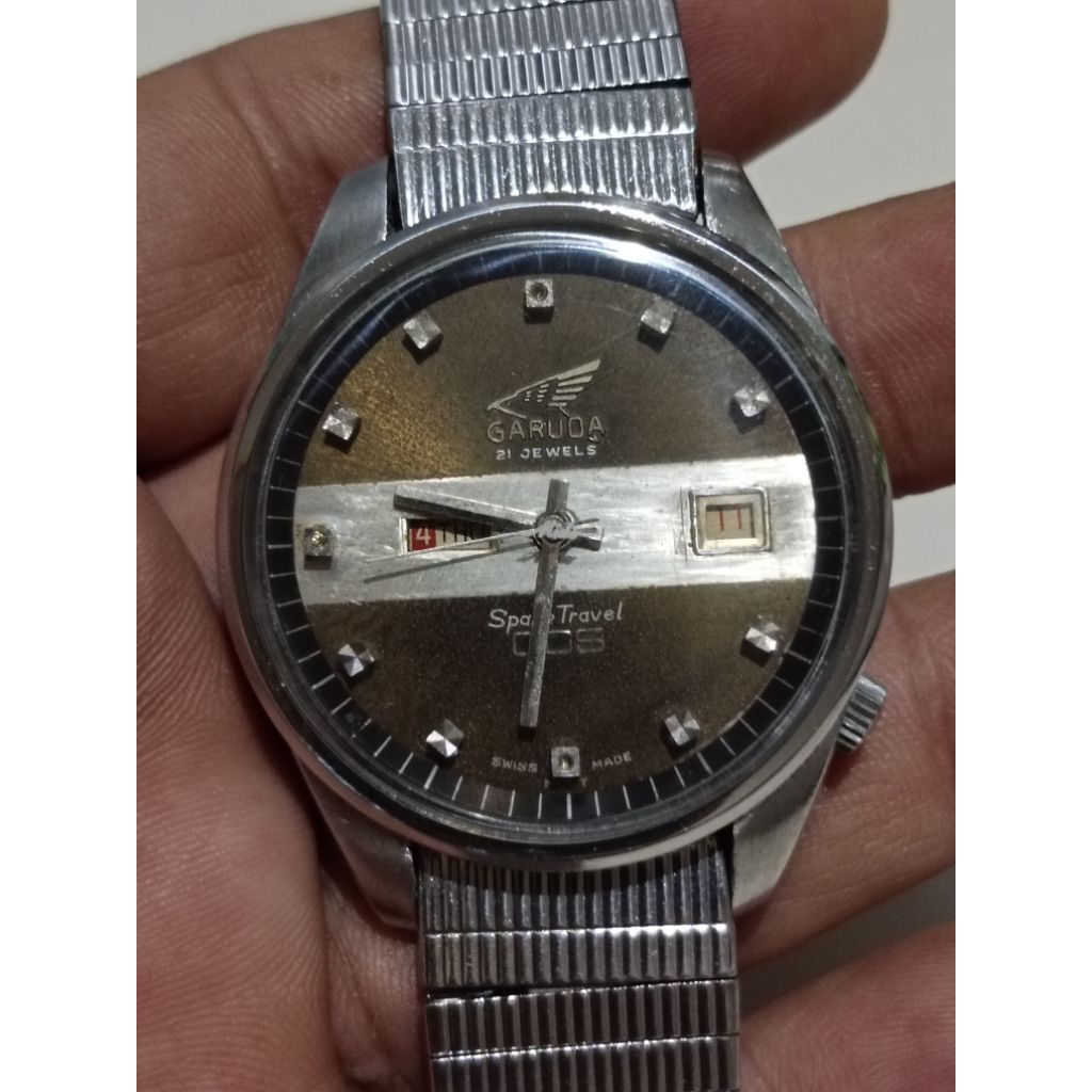 jam Garuda 21 Jewel manual winding