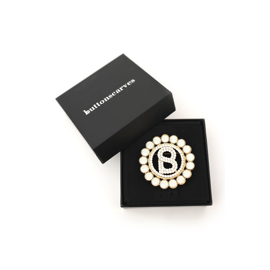 New Sale Original Buttonscarves Sara Brooch - Opal