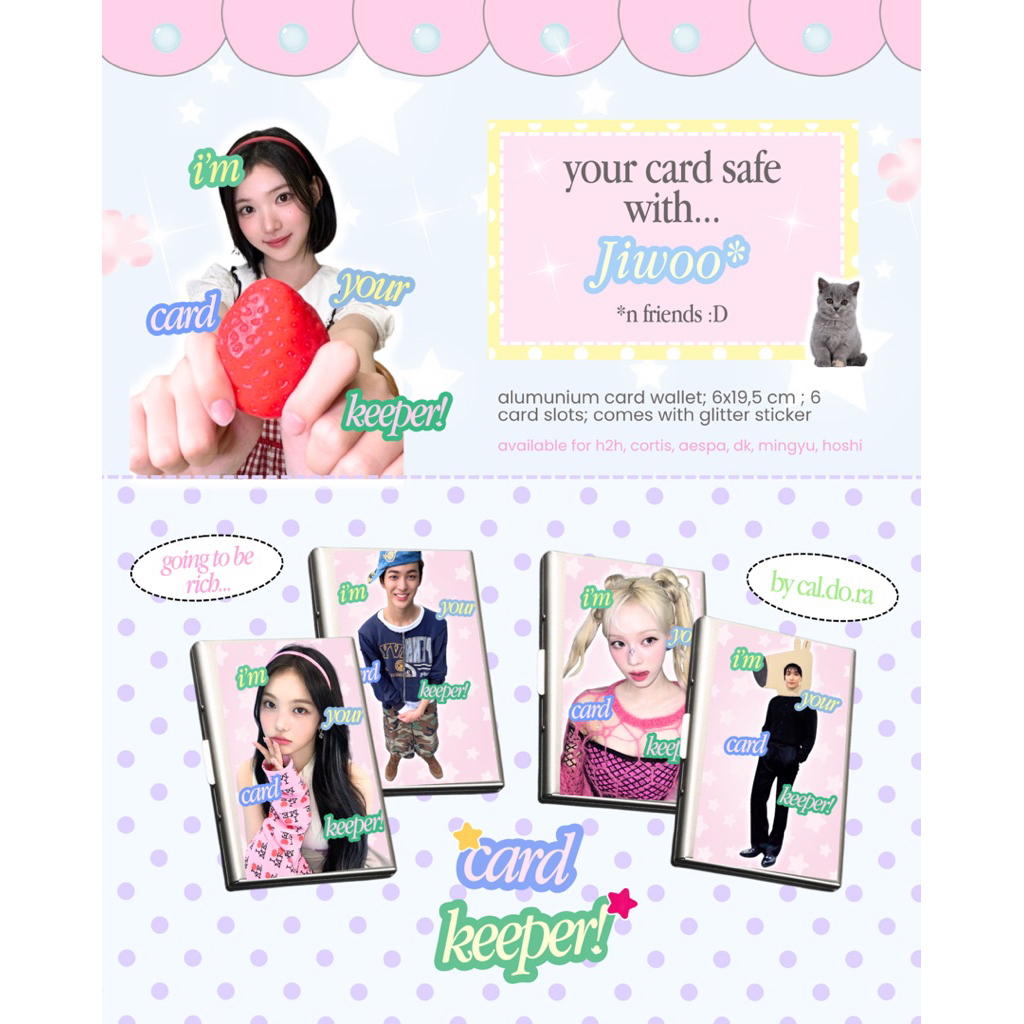 CARD KEEPER CARD WALLET CORTIS HEARTS2HEARTS AESPA SEVENTEEN