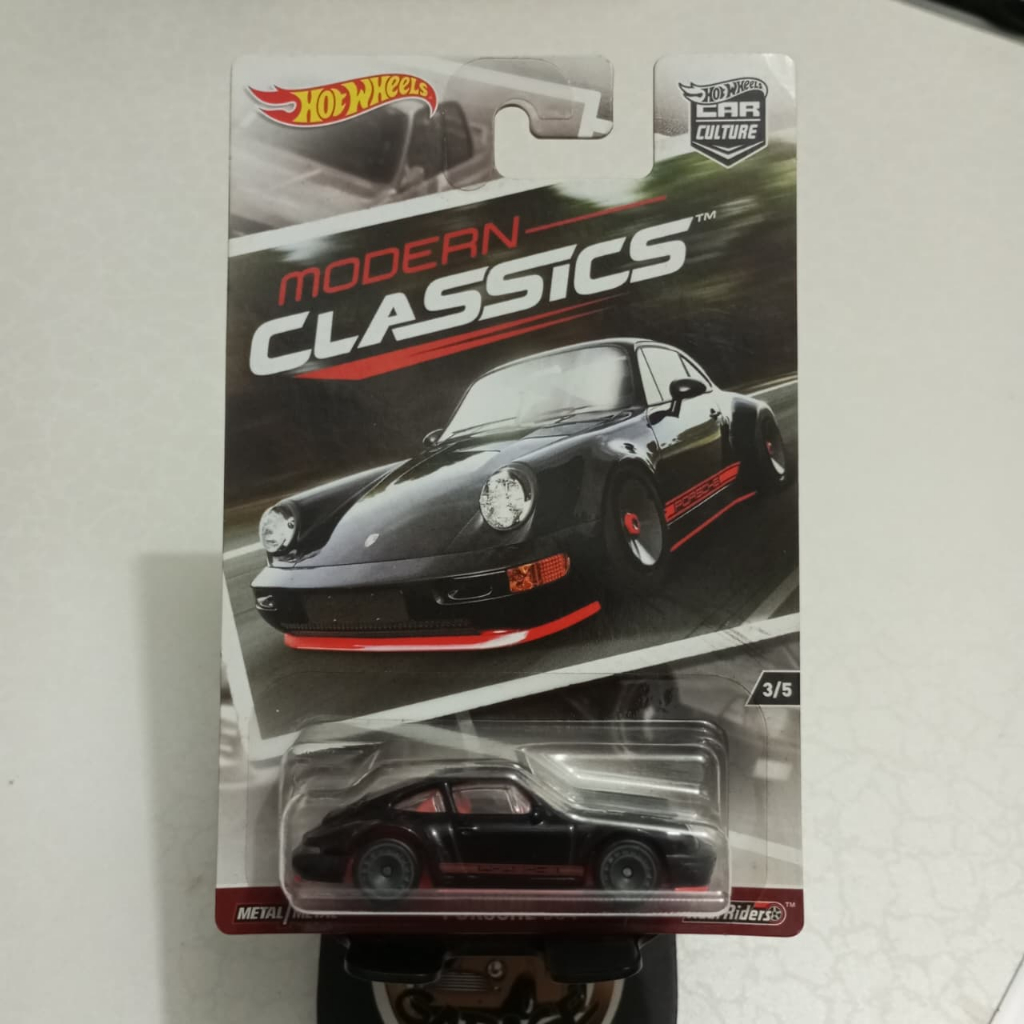 Hotwheels Car Culture Modern Classic Porsche 964 Hitam
