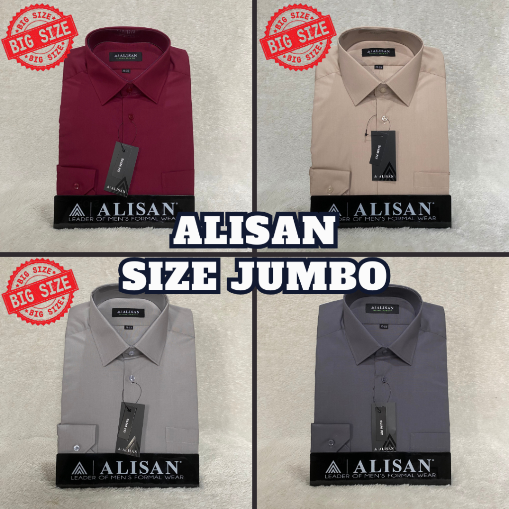 BIG SIZE - Kemeja Pria Lengan Panjang REGULAR