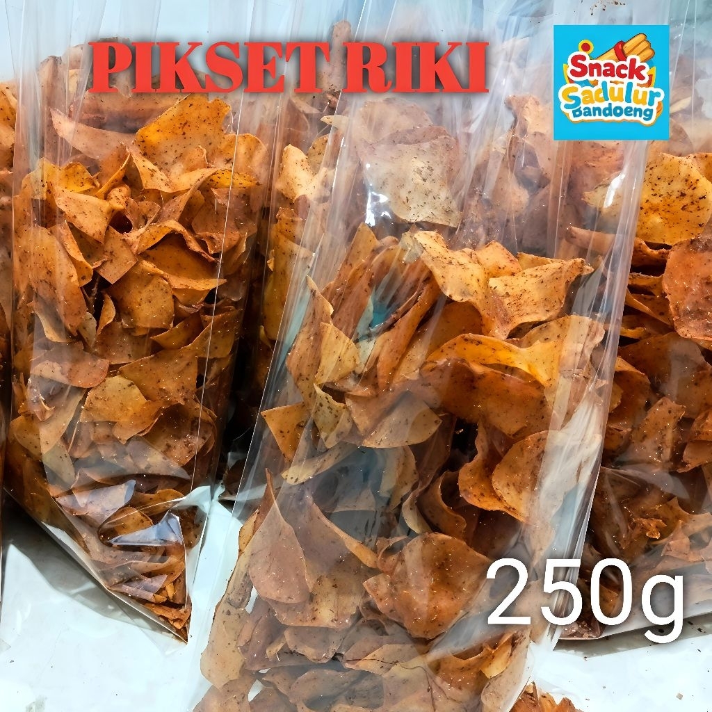 Pikset Riki Keripik Setan Kripik singkong Riki Super Pedas Riki Asli