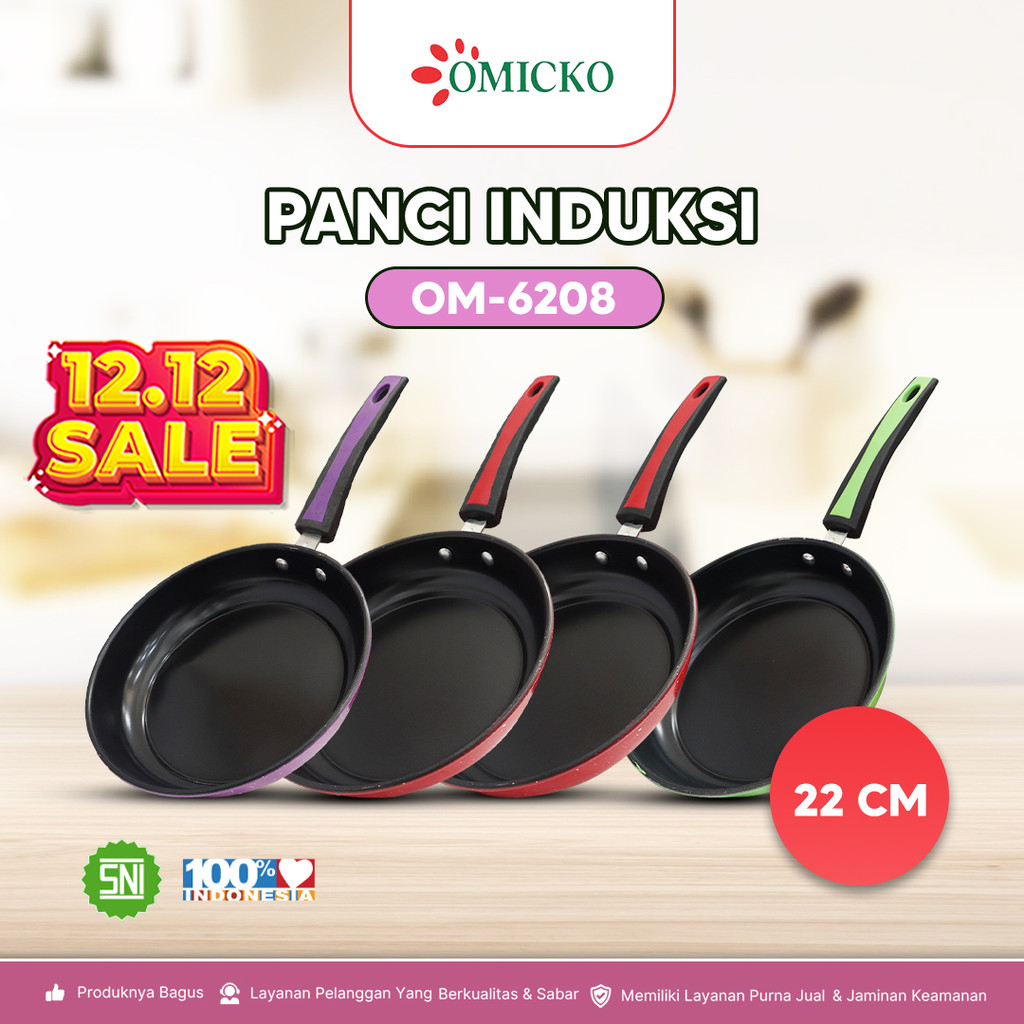 Omicko Panci set Frypan Anti lengket Teflon Panci 20 Cm Omicko | FryPan Omicko