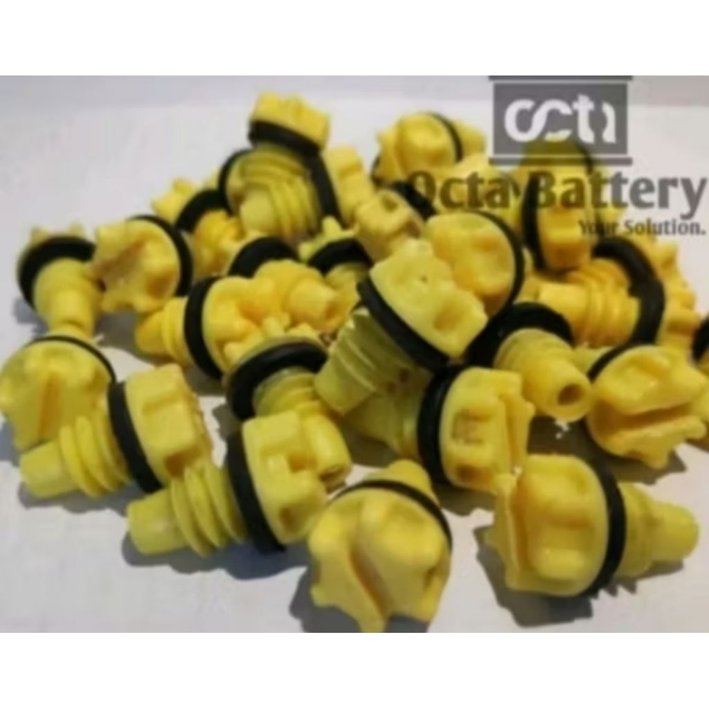 tutup accu basah motor kuning yuasa