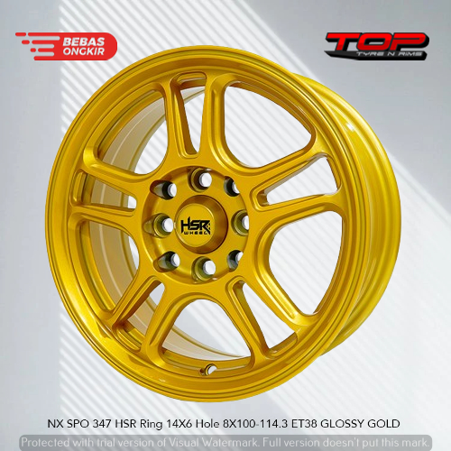 Velg Racing Nx Spo R14 Warna Gold Termurah | Pelek Mobil Avanza Xenia Calya Ayla Ring 14