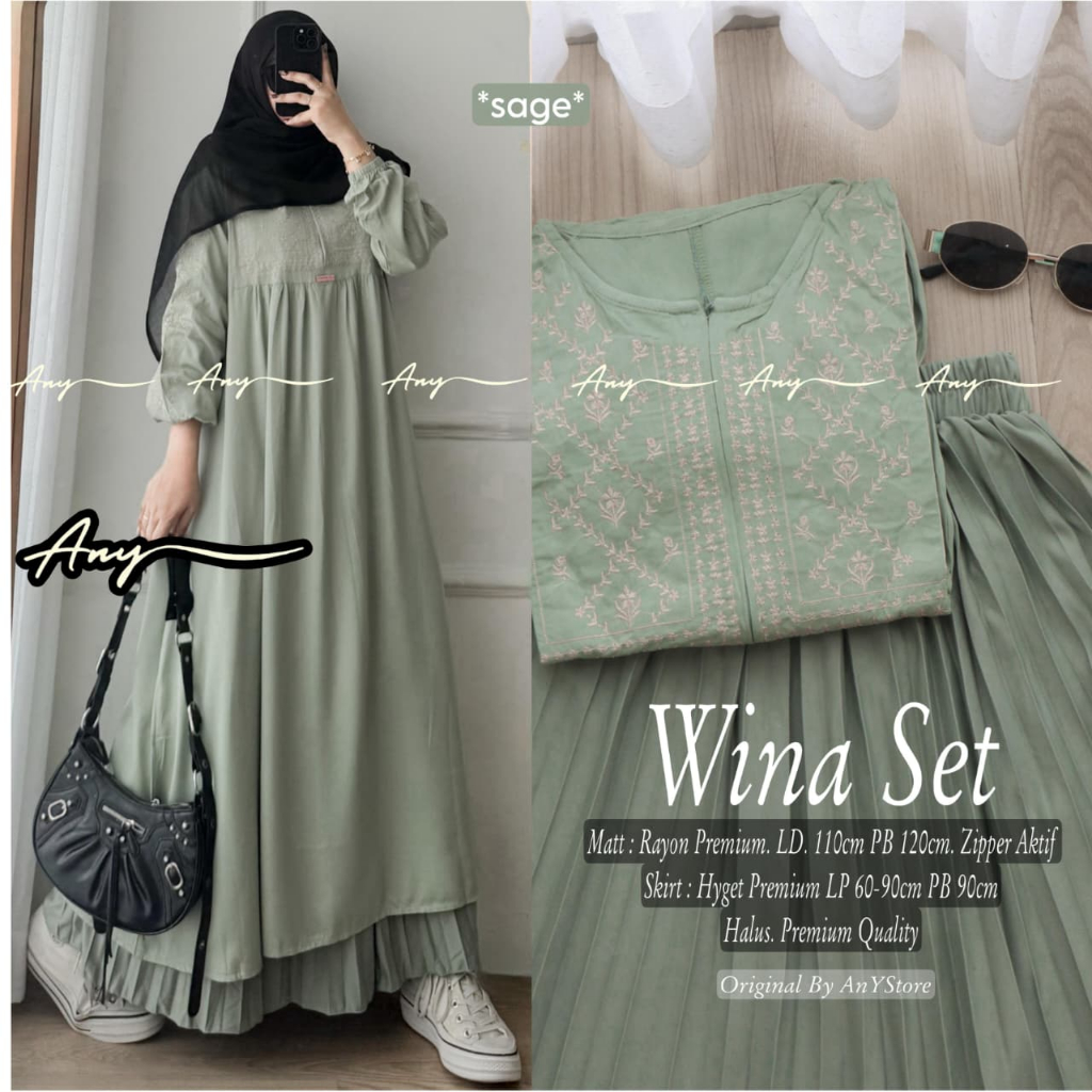 Pakaian Wanita HQ WINA SET From AnY FASHION STORE