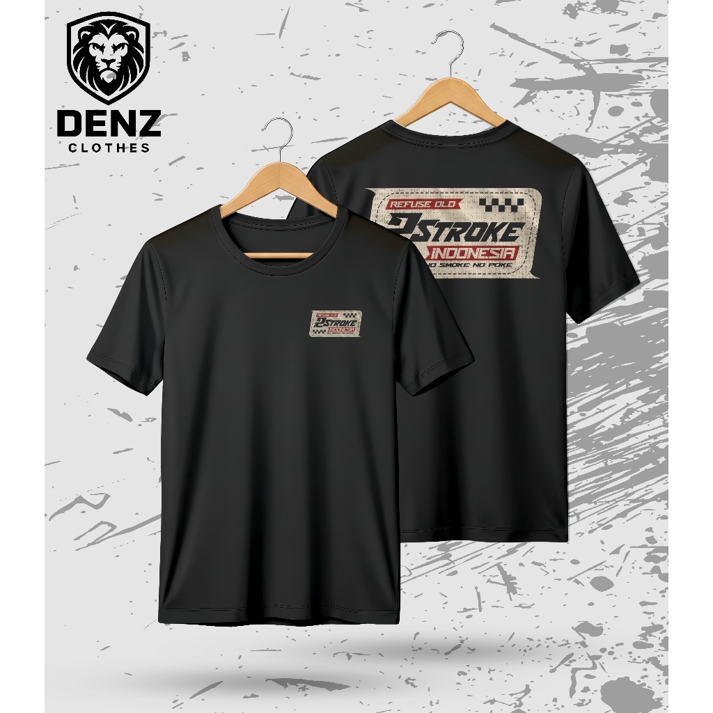 Denz Baju Kaos 2 tak 2 stroke Original