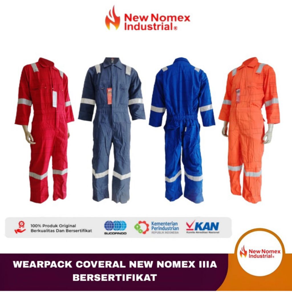 wearpack Nomex 3A / Wearpack Nomex Merah / wearpack Anti Api