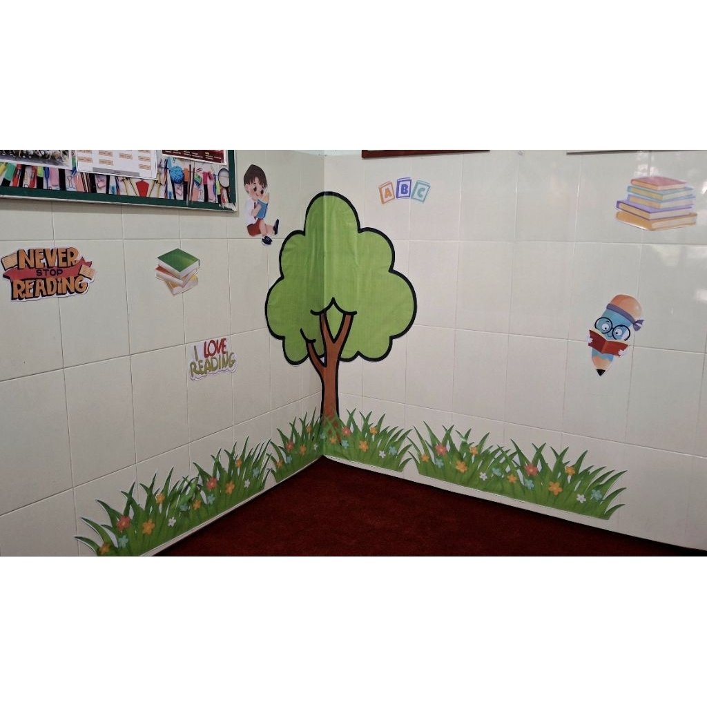 Hiasan Pojok Baca Kelas / Pohon Pojok Baca / Hiasan Dinding Kelas