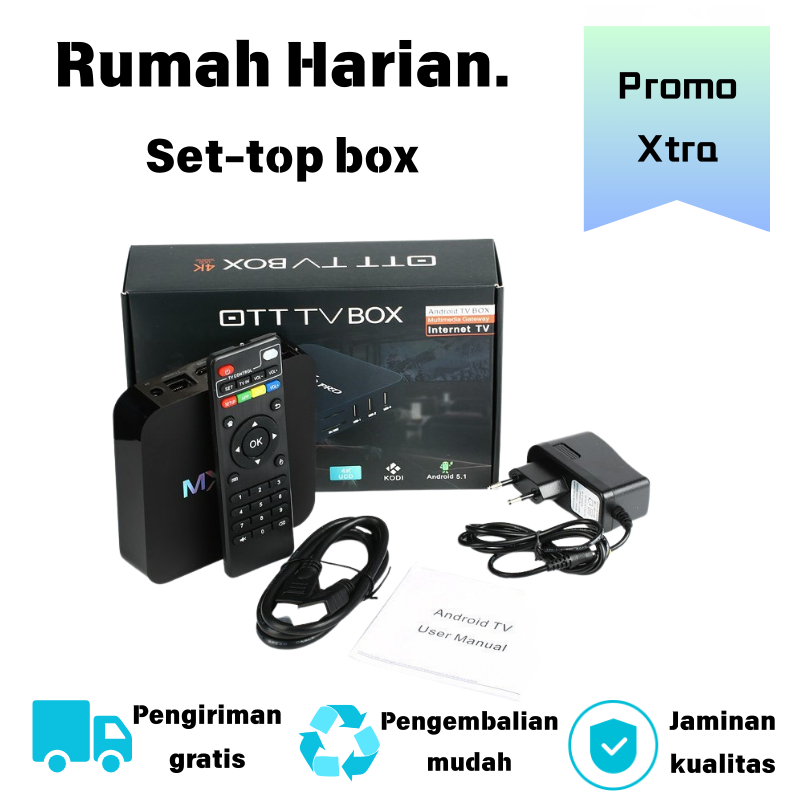 Box TV Digital Full HD Receiver, Penerima Siaran TV Digital Terbaik, Mendukung Siaran HD, Pemasangan