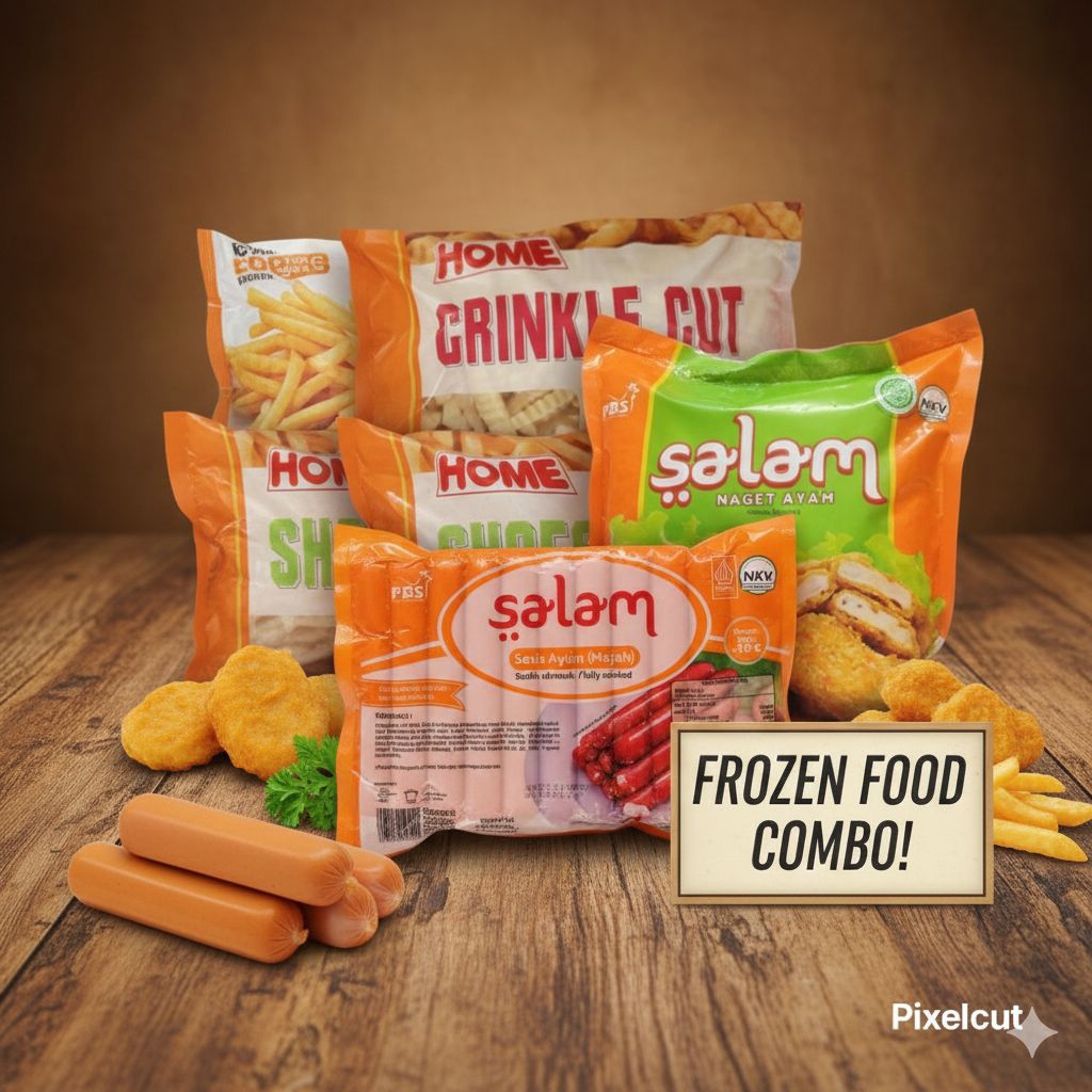 PAKET HEMAT FROZEN FOOD COMBO – Nugget, Sosis, Kentang Siap Saji & Praktis