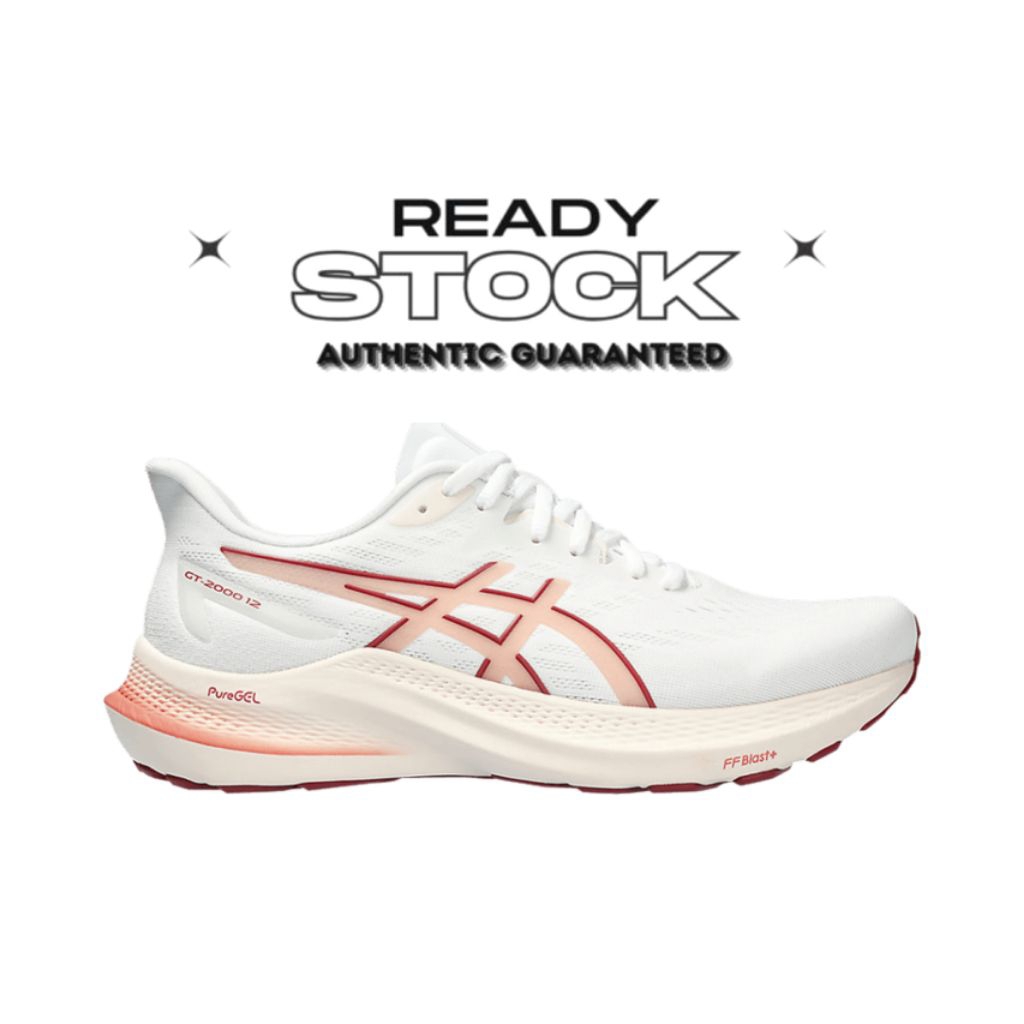 Sepatu Lari Gt 2000 12 White Light Garnet