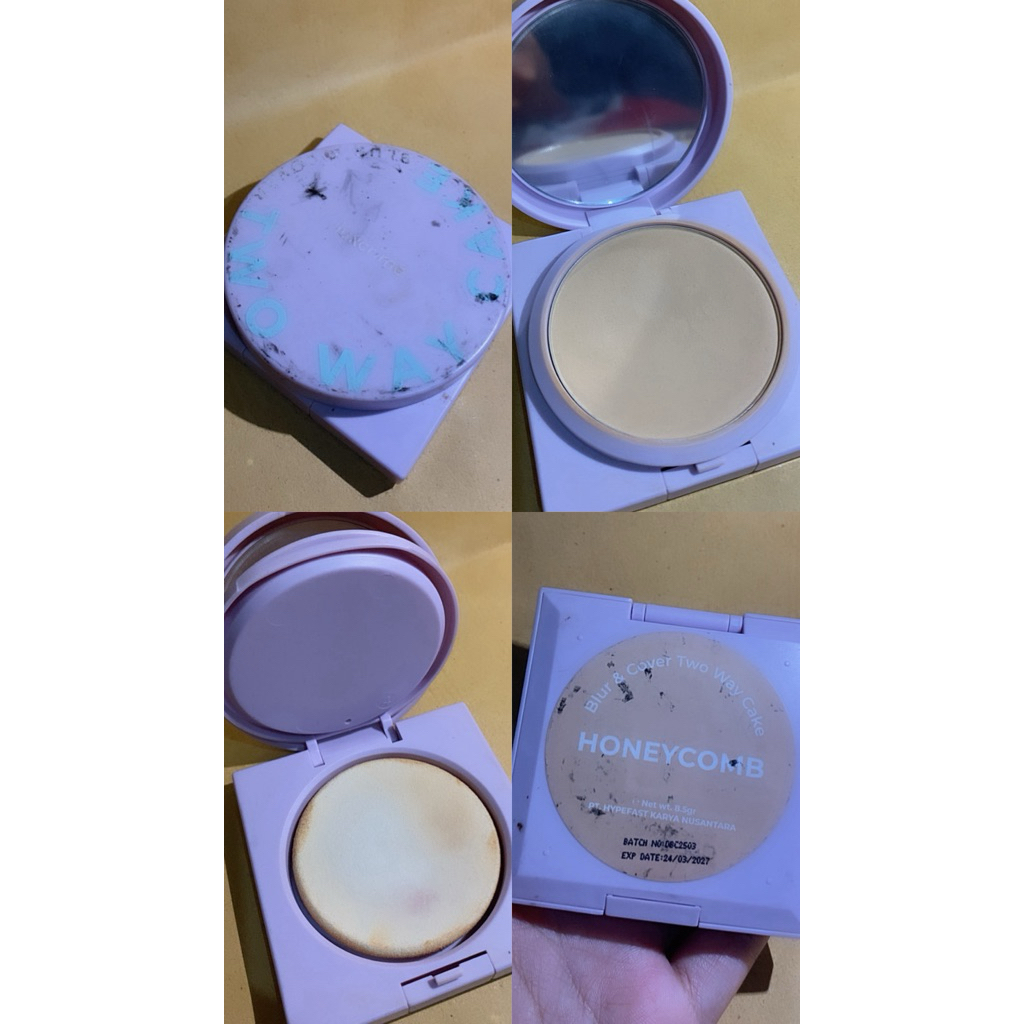 PRELOVED LUXCRIME TWO WAY CAKE | Only shade honeycomb