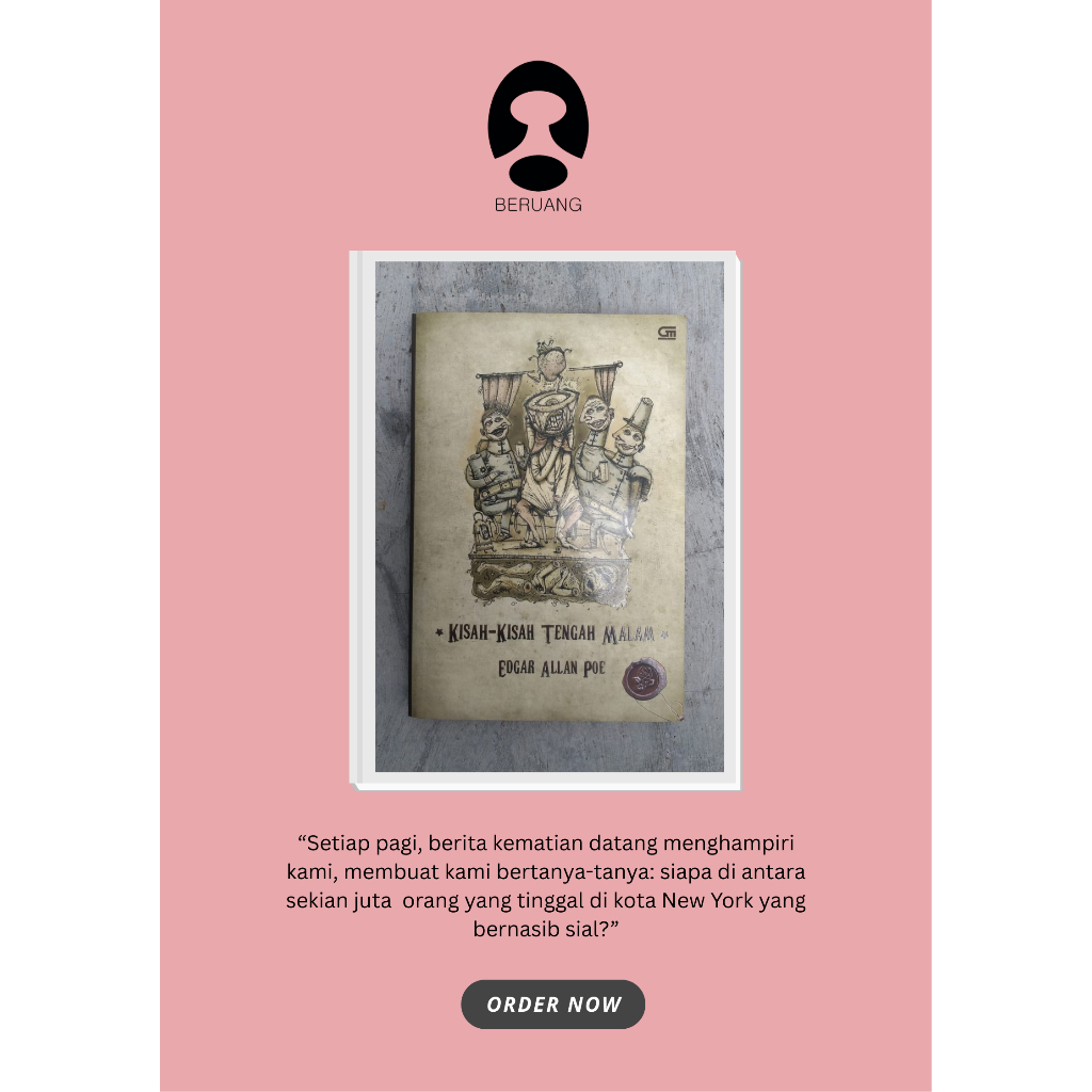 [BERUANG PRELOVED] Buku Kisah-Kisah Tengah Malam Penulis: Edgar Allan Poe