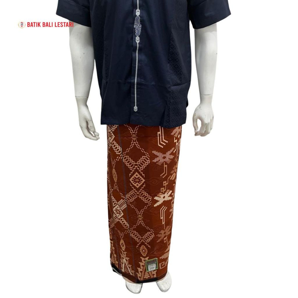 Batik Bali Lestari Sarung Samarinda Harum Cendana Bata Orange (SR0402)