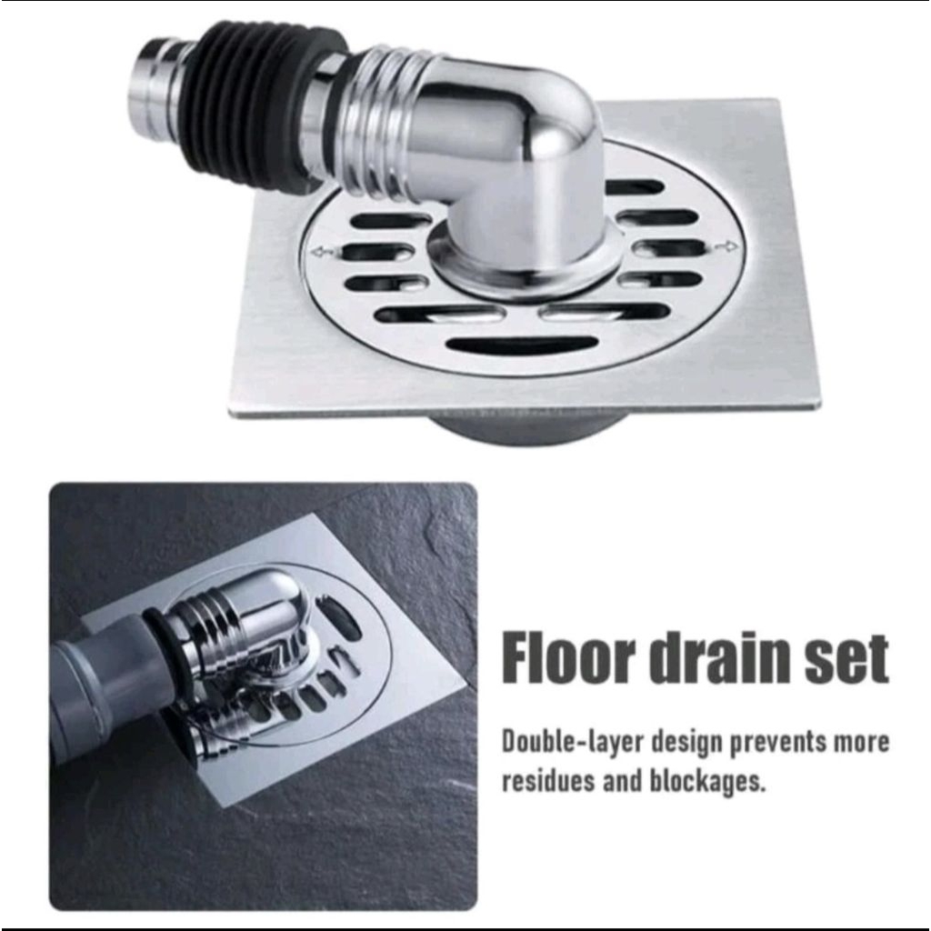 Floor Drain Mesin Cuci Stainless / Floor Drain Mesin Cuci + Konektor