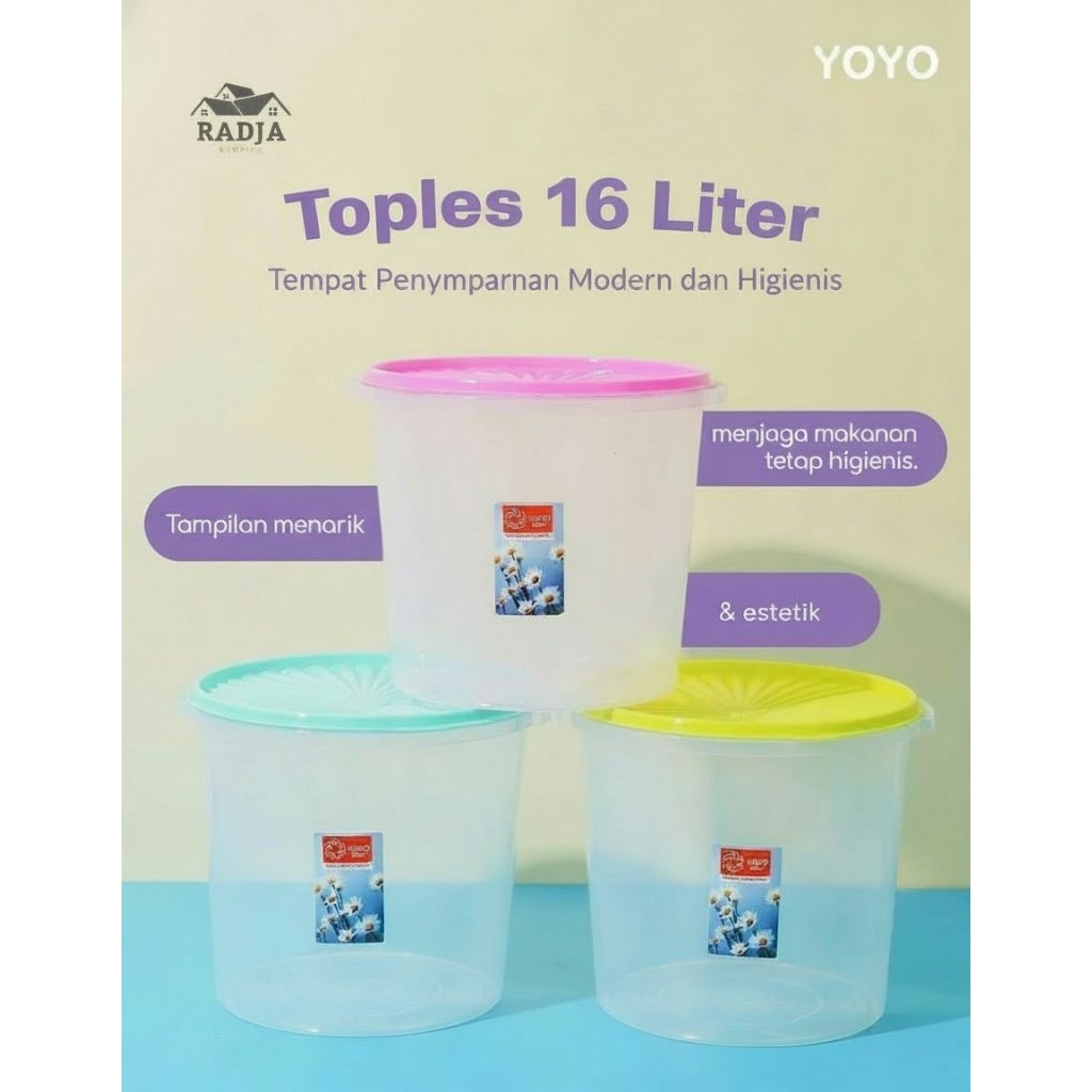 TOPLES SERBA GUNA YOYO STAR 16 LITER / TOPLES WARNA / TOPLES KERUPUK