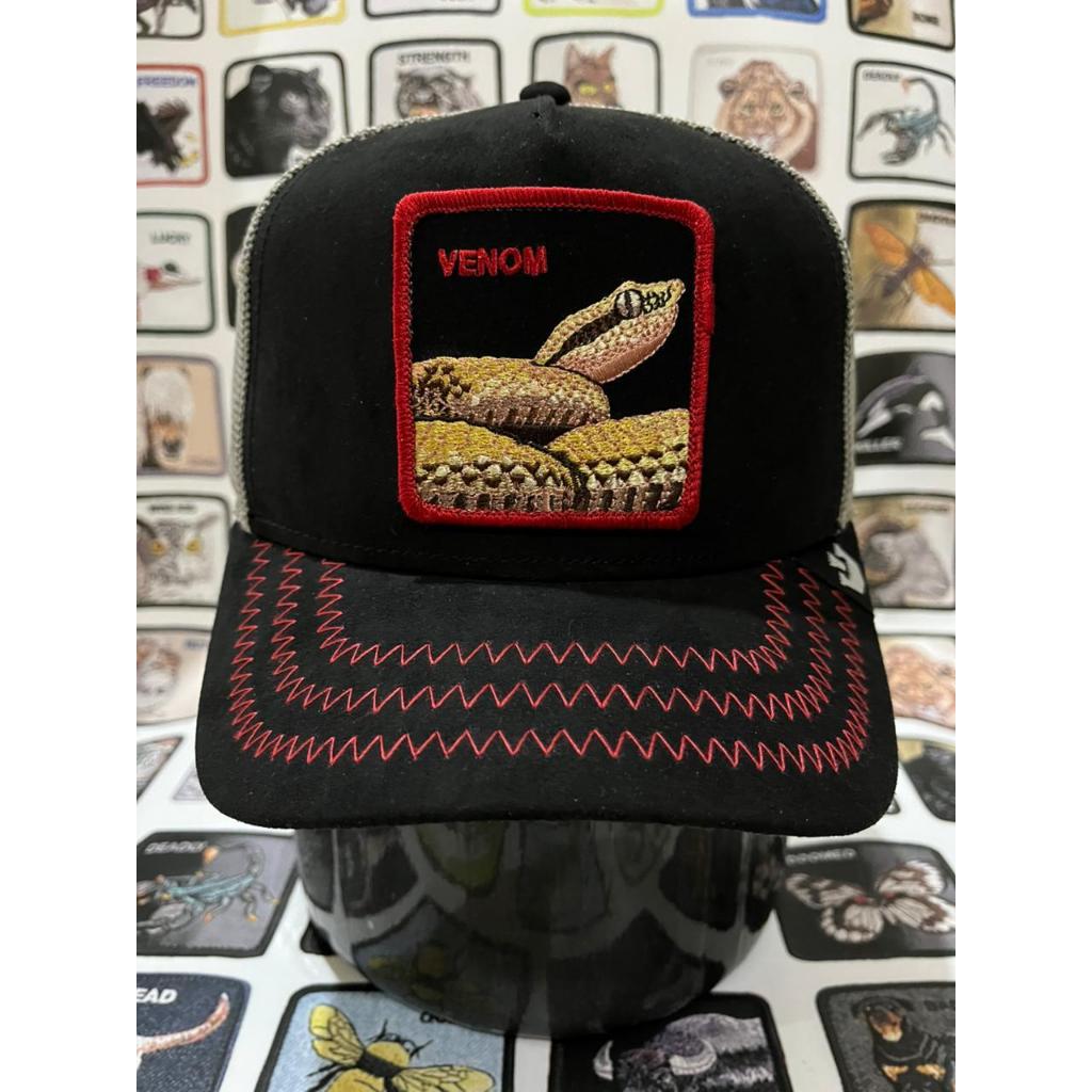 Topi Goorin Bros Venom Rattle Snake Black - Original USA