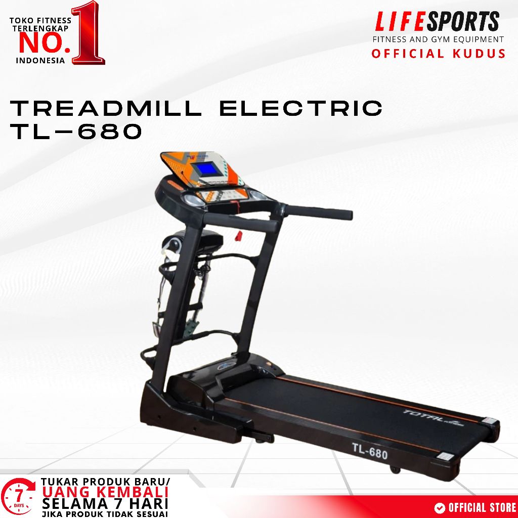 LIFESPORTS - ALAT OLAHRAGA FITNESS TREADMILL TL 680 TOTAL FITNESS