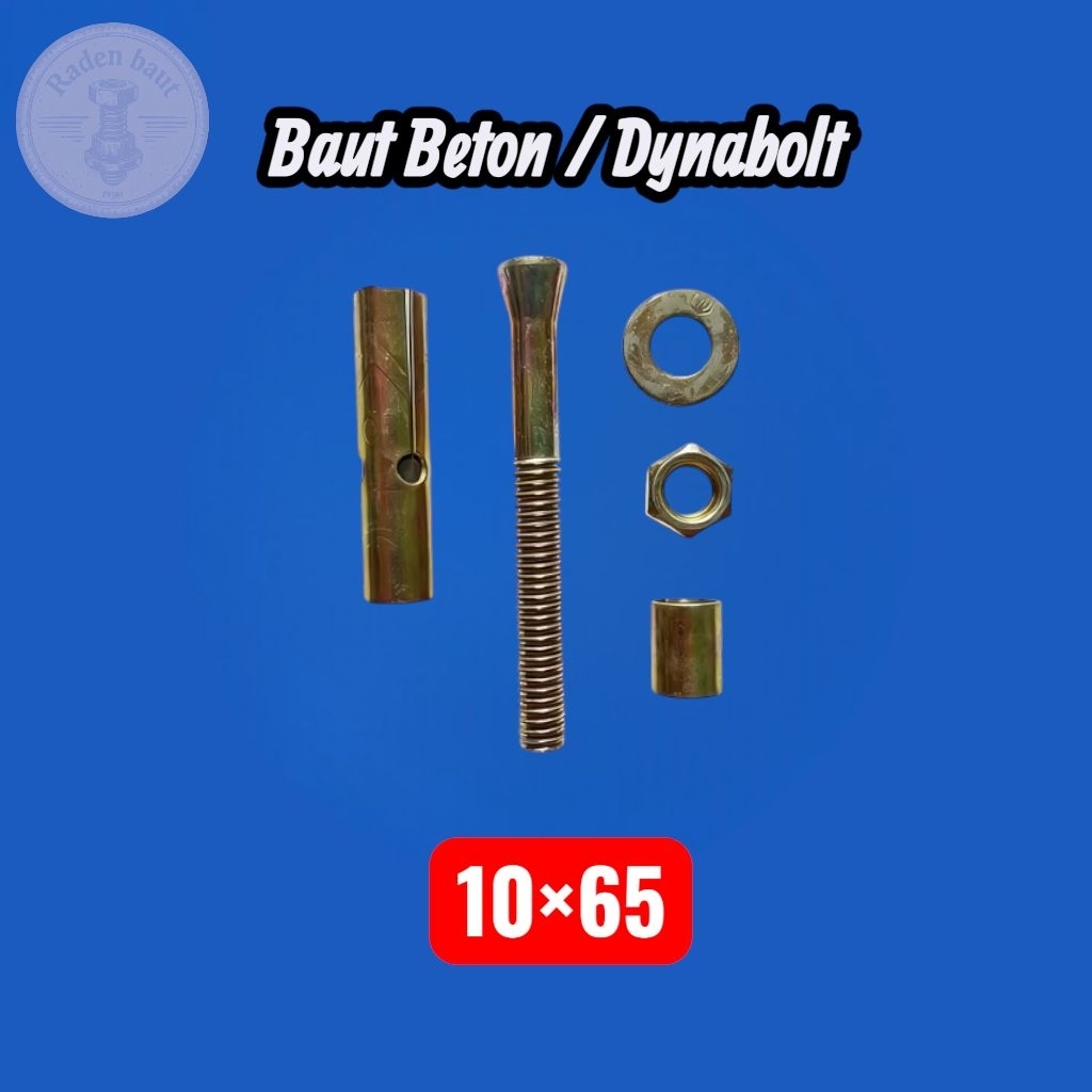 DYNABOLT UKURAN 10×65 KUNCI 12 / BAUT BETON