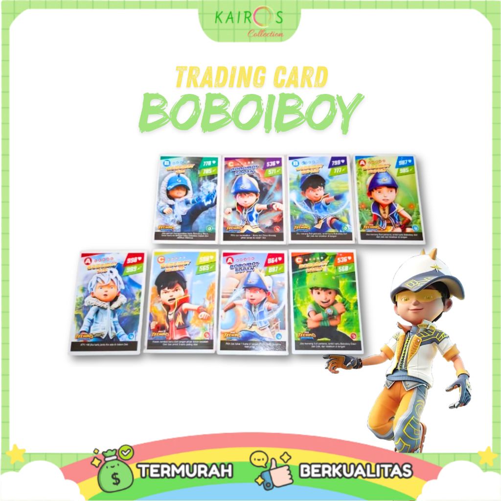 Trading Card BoboiBoy / Mainan Kartu Trading BoboiBoy