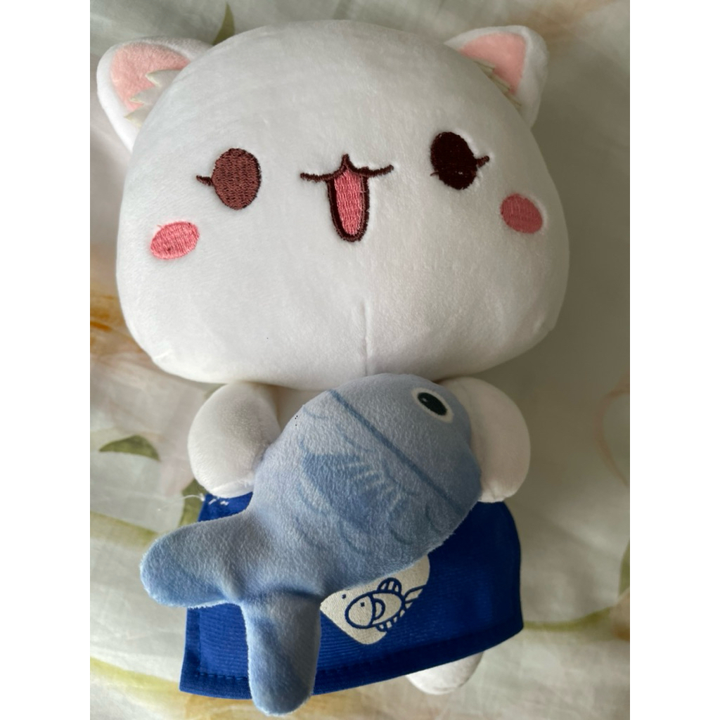 Preloved boneka kucing putih