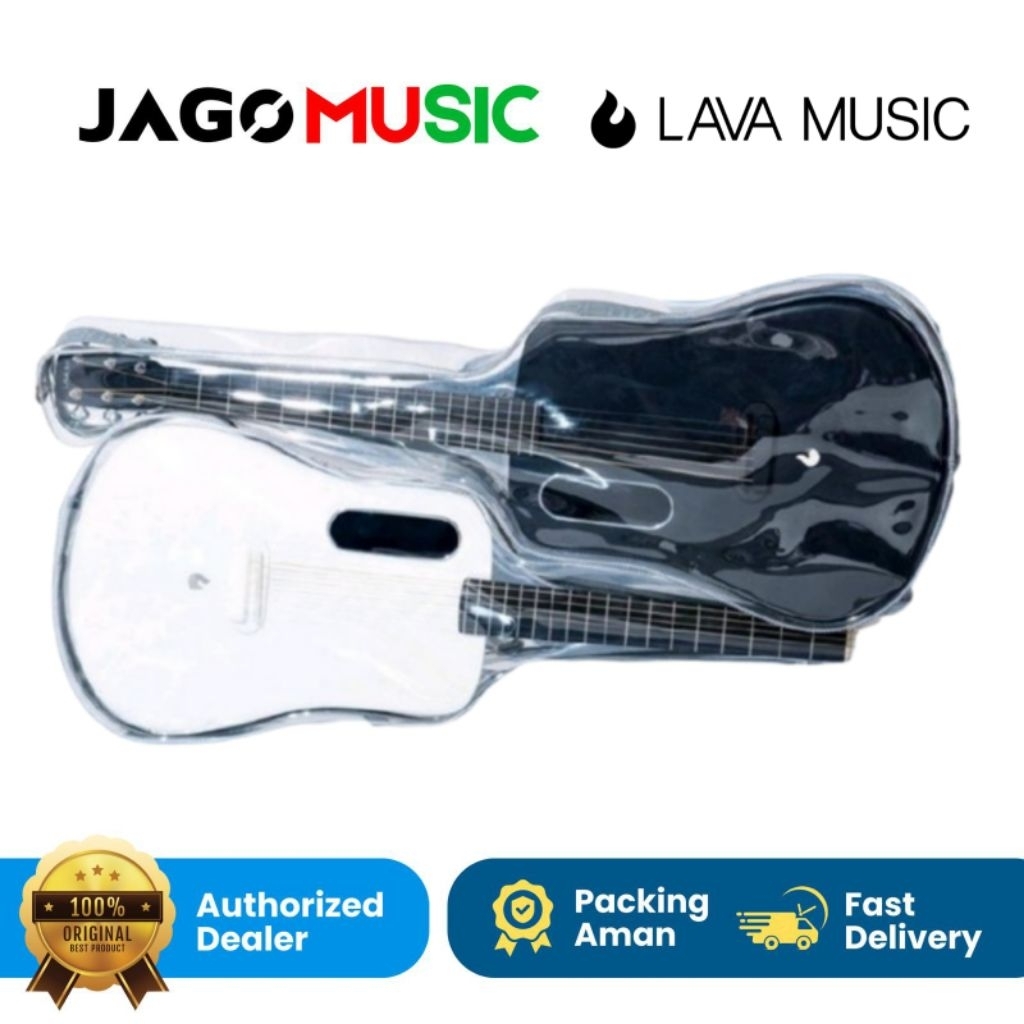 Lava Crystal Bag Kristal Tas Gitar Ransel Lava Tas Gitar Transparan