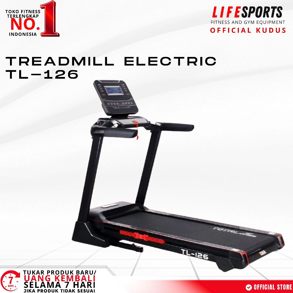 LIFESPORTS - ALAT OLAHRAGA FITNESS TREADMILL TL 126 TOTAL FITNESS