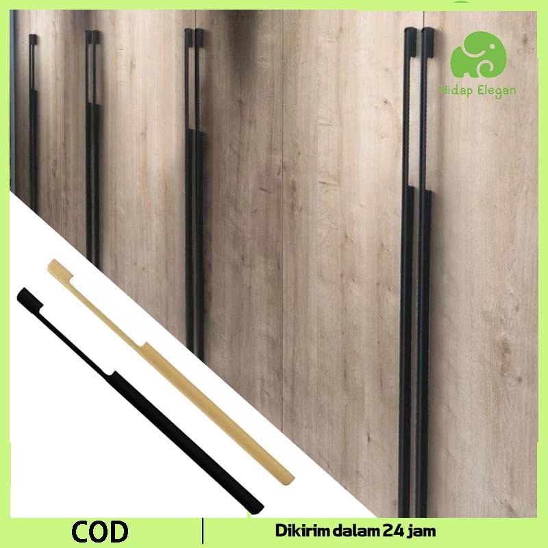 100cm Tarikan Pintu Lemari Estetik Universal Handle Pintu Lemari Minimalis Paduan Aluminium Tarikan 