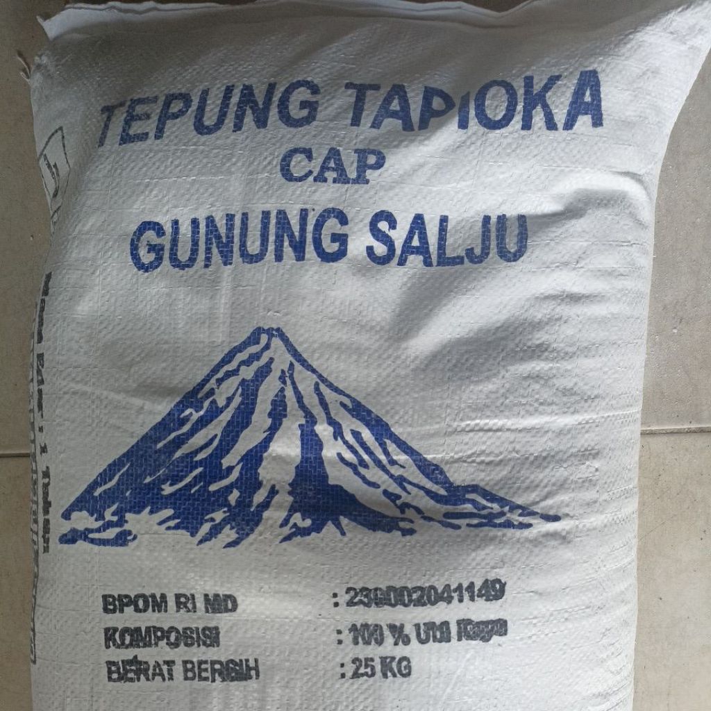 Tepung Tapioka, Tepung Kanji 25kg, Tepung Tapioka Gunung Salju 25kg