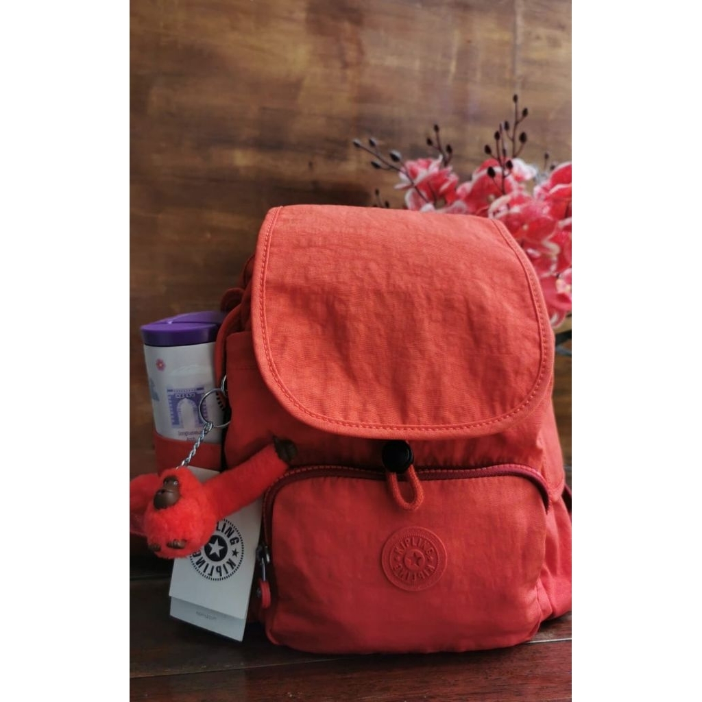 KIPLING-TasPunggung/TasPunggungKecil/MiniBackpack/KiplingCitypackMini/KiplingActiveRed
