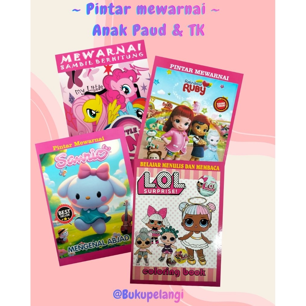Buku mewarnai anak PAUD dan TK | buku anak