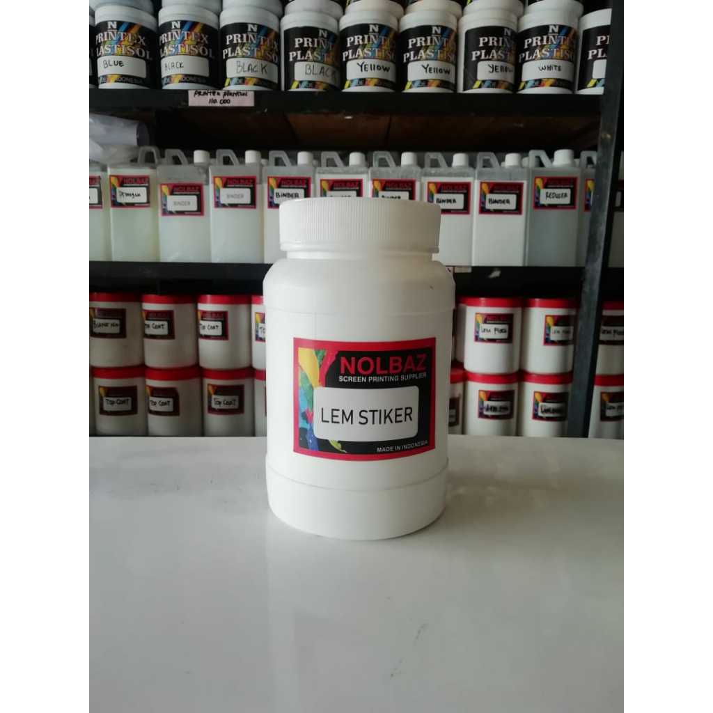 Lem stiker / lem buat papan sablon Lem stiker / lem buat papan sablon
