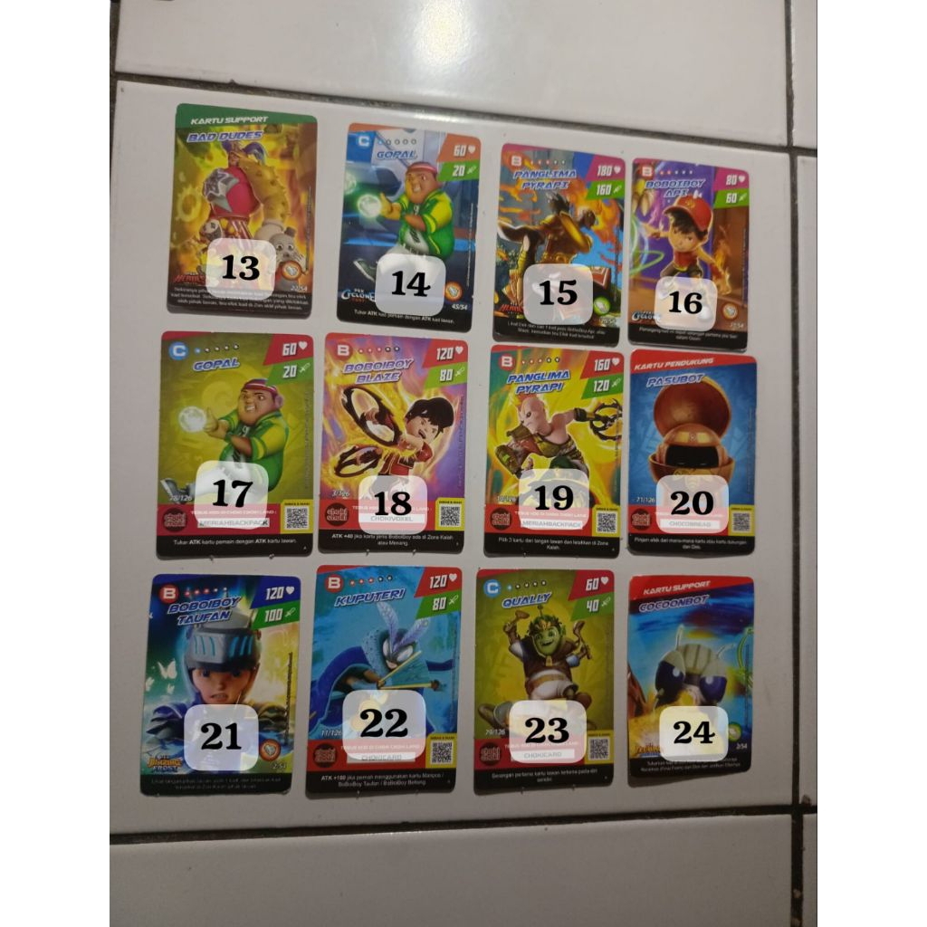 monsta galaxy card boboiboy choki-choki