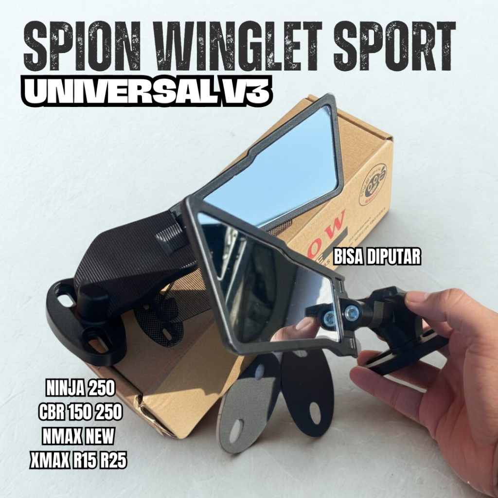 SPION WINGLET UNIVERSAL V3 MOSCOW NINJA 250 CBR 150 250 NMAX NEW XMAX R15 R25 SPION WINGLET SPORT