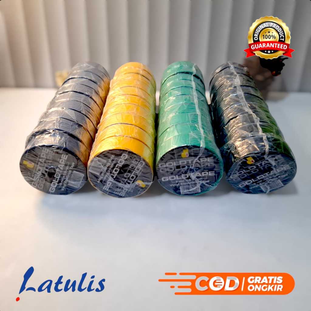 ISOLASI /SELOTIP GOLD TAPE 1/2 X 10 ( 1 slop )