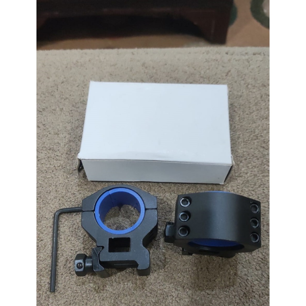 Mounting Teleskop Tinggi Triple Baut Rel 22